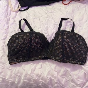 Aerie never worn Black and Tan wireless bra 40 DD